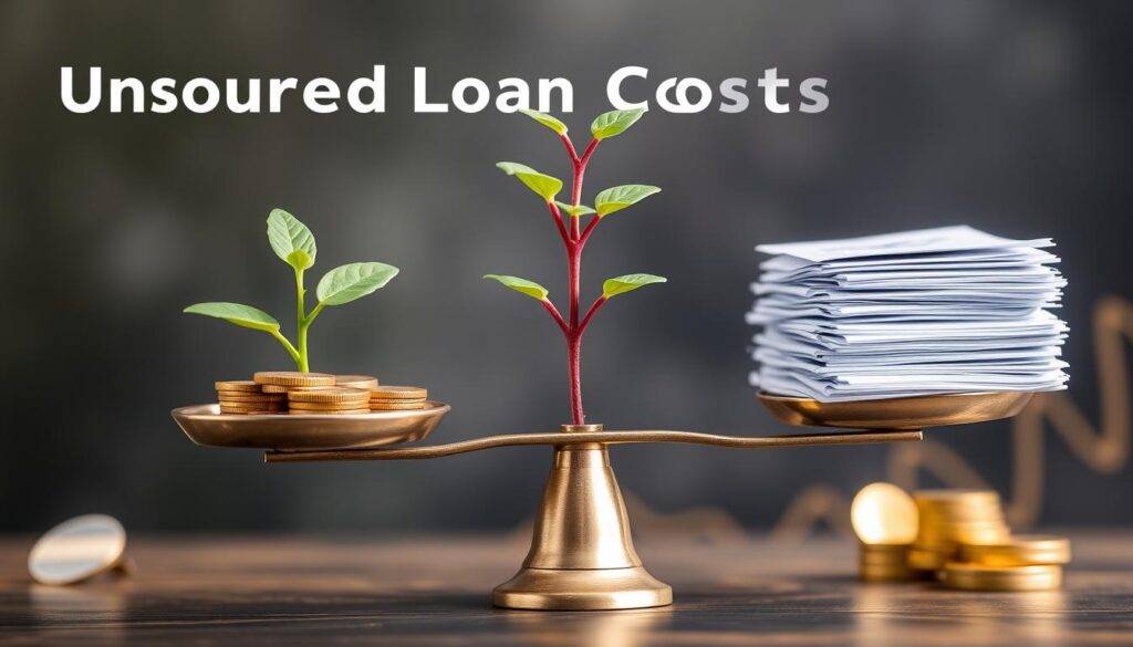 unsecured loan cost