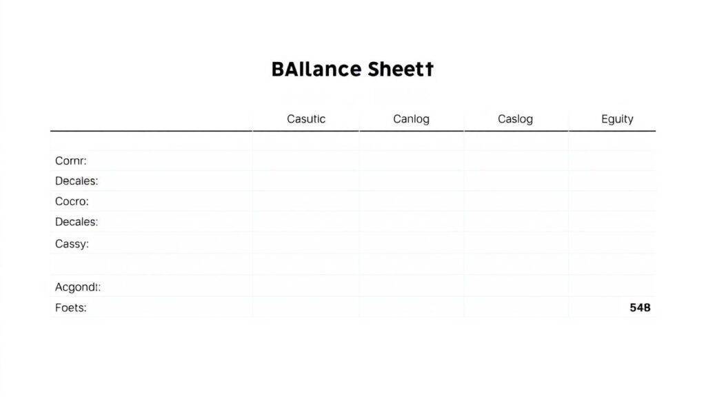 balance sheet template