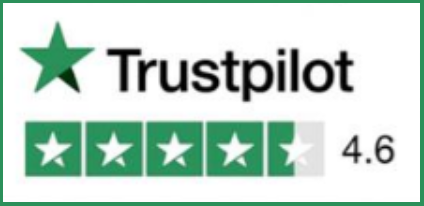 Trustpilot 4.6 star rating